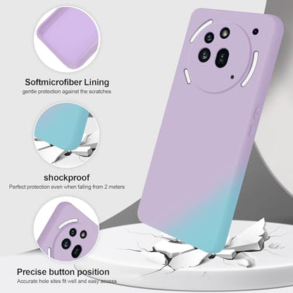GiiYoon Silicone Case for Nothing Phone 3a Pro, Purple - color: Purple, size: Nothing Phone 3a Pro