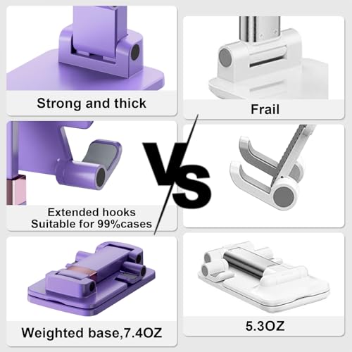Cell Phone Stand Cute Mobile Holder For iPhone Desk Office Accessories - color: 07-Violet