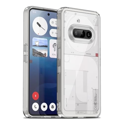 Case for Nothing Phone 3a, Military Grade Drop Protection Phone Case, Yellowing Resistant, Anti-Scratch Hard PC Back, Shockproof Hard Ultra-Thin Protective Cover, Clear - size: Nothing Phone 3a