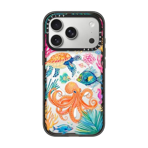 CASETiFY for iPhone 17 Pro Case - Impact Compatible with MagSafe | 8.2 ft. 4x Military Grade Drop Protection | Under the Sea 2 by Grace Andersson | Black - color: Under the Sea 2 by Grace Andersson, size: Iphone 17 Pro (6.3")