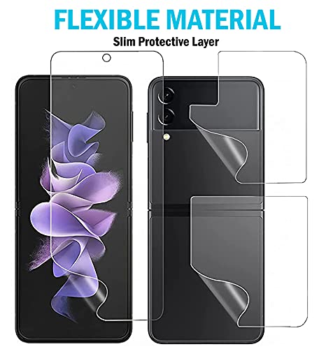 Screen Protector Wrap for Samsung Galaxy Z Flip 3 Phone - Clear