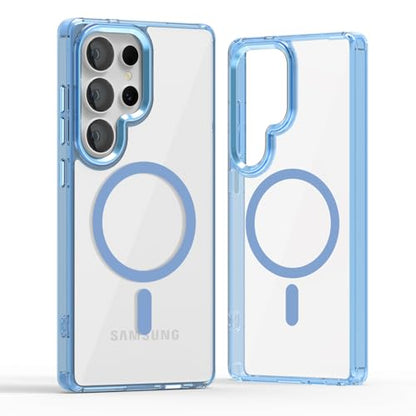 Lunivop for Samsung Galaxy s25 Ultra Case Hard [Compatible with Magsafe Wireless Charging] Yellowing Resistant Magnetic Cover Clear para S 25 Ultra 6.9 '' 5G 2025 Rugged Best Phone Cases Light Blue - color: Light Blue, size: Compatible with Samsung Galaxy