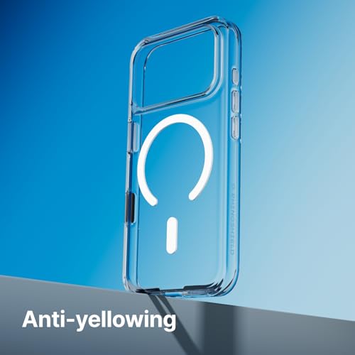 RhinoShield Clear MagSafe Compatible Case for iPhone 17 Pro | Godzilla Strong Magnetic, Anti-Yellowing, Transparent, High Clarity, Shockproof, Military Grade Drop Protection - color: Arcadia, size: iPhone 17 Pro