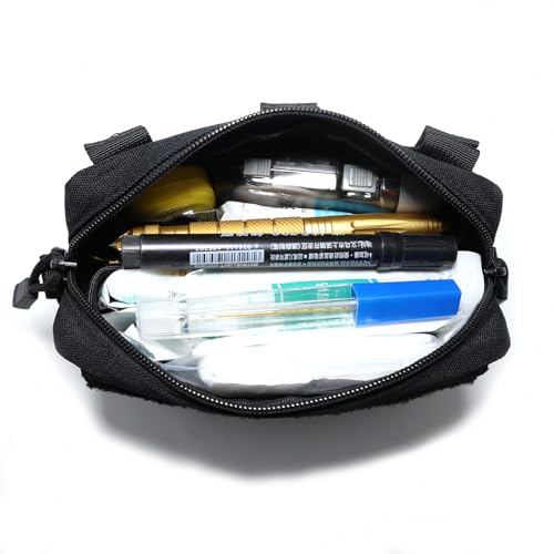 Tactical Molle Admin Pouch Compact Utility EDC Tool Bag Phone Pouches Fanny Waist Pack Bag Belt Pouch Small First Aid Kit - color: Green New