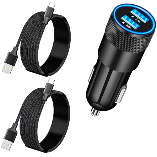 Apple MFi Certified iPhone 17 Car Charger, 4.8A Dual USB Car Phone Charger