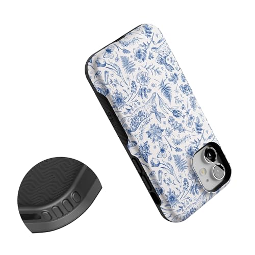 Casely iPhone 12 Mini Case | Hop & Bloom | Bunny Toile | Bold Protective Design | Compatible with MagSafe - color: Hop & Bloom | Bunny Toile, size: Iphone 12 Mini
