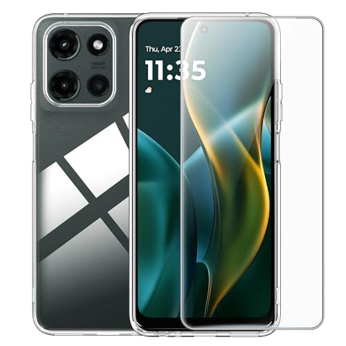 for Moto G Play (2025) Screen Protector(1 pack) Tempered Glass flim with case,9H Hardness,Anti-Scratch, Case Friendly, Bubble Free,HD Clear - color: G Play 2025