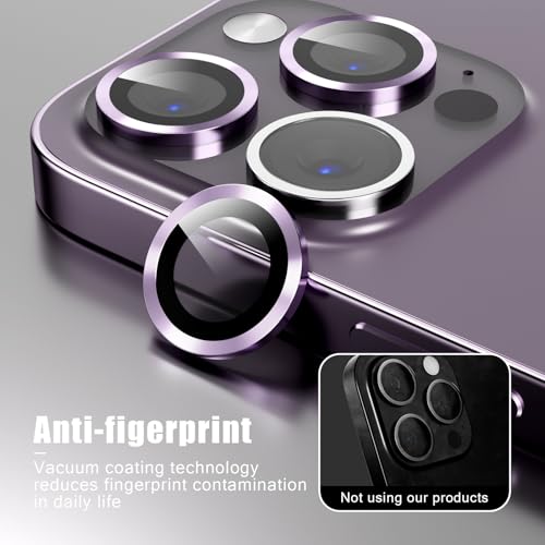 Camera Lens Protector Compatible with iPhone 11 Pro/11 Pro Max/12 Pro,Scratch Resistant,HD Clear Tempered Glass Camera Lens Protection Cover,Case Friendly Easy to Install - Light Purple - color: Light Purple, size: iPhone 11 Pro/11 Pro Max/iPhone 12 Pro