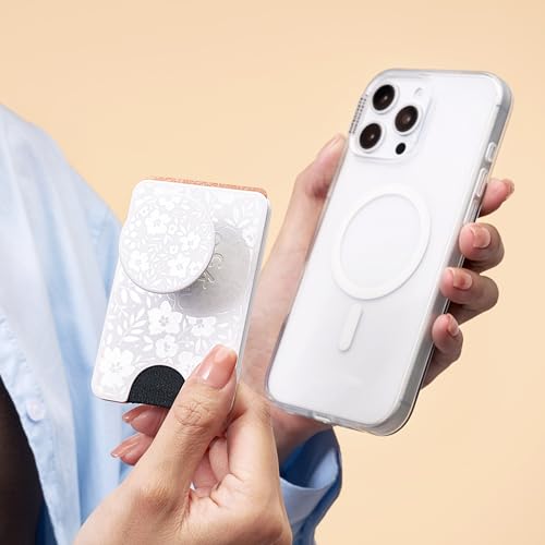 PopSockets Phone Wallet for MagSafe with Grip- Blanc Fresh - color: Blanc Fresh, style: MagSafe