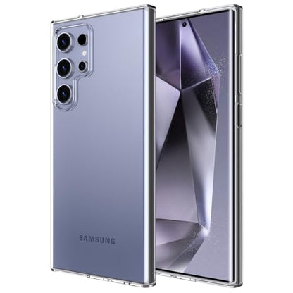 Crystal Clear Compatible with Samsung Galaxy S24 Ultra Case.Soft Slim Fit Transparent Plastic TPU Protective Silicone Cover Phone Cases for Samsung Galaxy S24 Ultra [Slim Thin ] - size: galaxy s24 ultra case