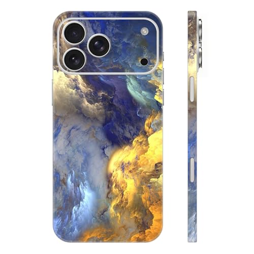 Skin Wrap Compatible with 13/14/15/16/17 Pro Max (Gold, 17 Pro Max) - color: Gold, size: 17 Pro Max