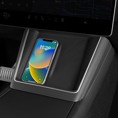 LUCKEASY Wireless Charging Pad for Tesla Model Y Juniper 2025 2026 - size: Lightspeed Style - Model Y Juniper 2025 2026