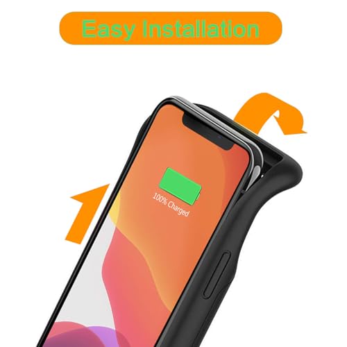 Battery Case for iPhone 11 Pro Max, 10000mAh Ultra Thin Portable Protective Smart Charging Case Compatible with iPhone 11 Pro Max (6.5 inch) Rechargeable Extended Battery Charger (Black) - size: iPhone 11 Pro Max