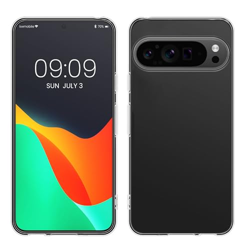 kwmobile Case Compatible with Google Pixel 9 Pro XL - Clear Case Soft Slim Flexible Protective TPU Phone Cover - Transparent - size: Pixel 9 Pro XL