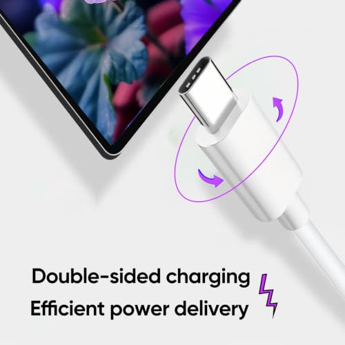 USB-C to USB-C Cable 6FT 20-Pack, USBC Cable Fast Charging & Data & Carplay - color: White, size: 6FT