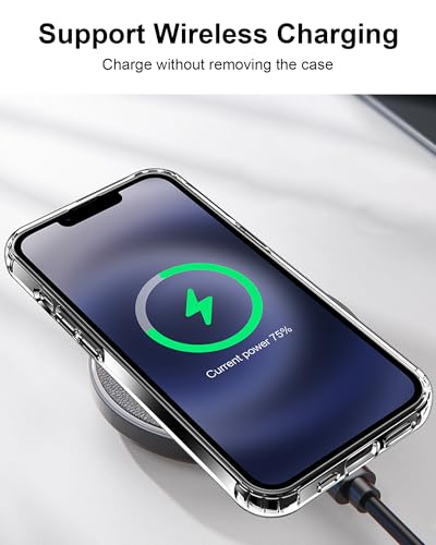 HOOMIL Case for iPhone 12 Mini 5.4-Inch, Non-Yellowing, Drop Protection, Anti-Scratch Transparent Hard Back Phone Cover - Black - color: Black, size: iPhone 12 Mini