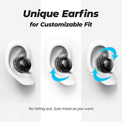 Tribit FlyBuds 3 Wireless Earbuds, 110H Playtime Bluetooth Headphones - color: Black
