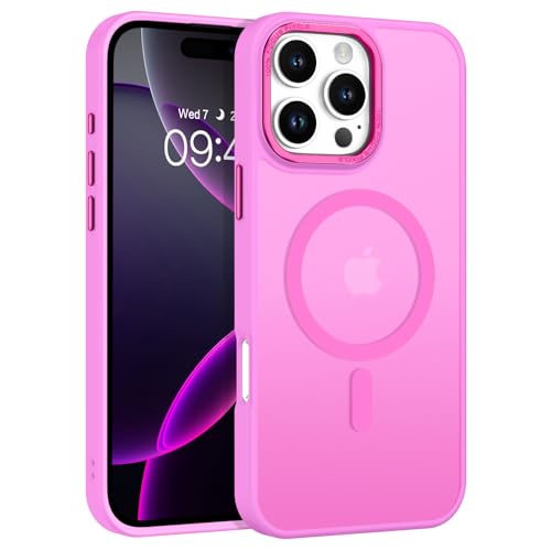 BENTOBEN Magnetic for iPhone 16 Pro Max Case,(Compatible with MagSafe) (Military Grade Drop Protection) Slim Translucent Matte Shockproof with Anti-Fingerprint Phone Case 6.9",Fruit Purple - color: Fruit Purple