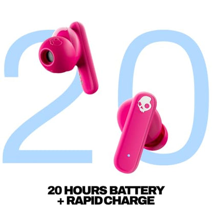 Skullcandy Smokin’ Buds Wireless Noise Isolating Earbuds - Pink - color: Pink