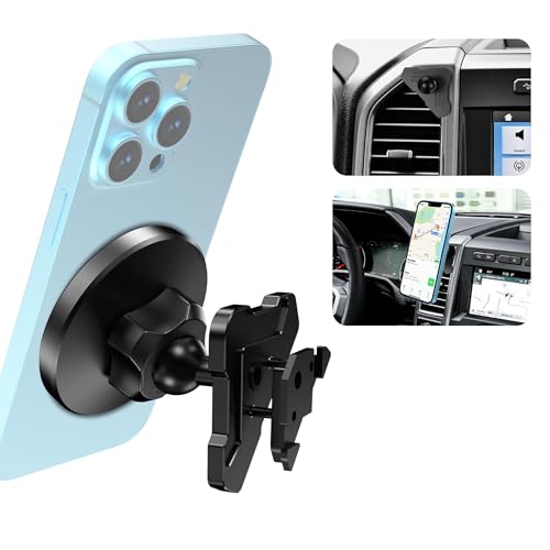 Surfcabin CNC Vent Phone Holder, Magnetic Car Air Vent Phone Holder Cradles Mount Compatible with F150 2015-2020 & Super Duty F250 F350 F450 2017-2021 Universal Bracket Stand for iPhone & Android - size: Fits F150 2015-2020