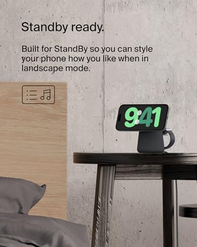 Belkin MagSafe 15W 2 in 1 Wireless Charging Dock, Fast Charger - color: Black, style: Gen 1