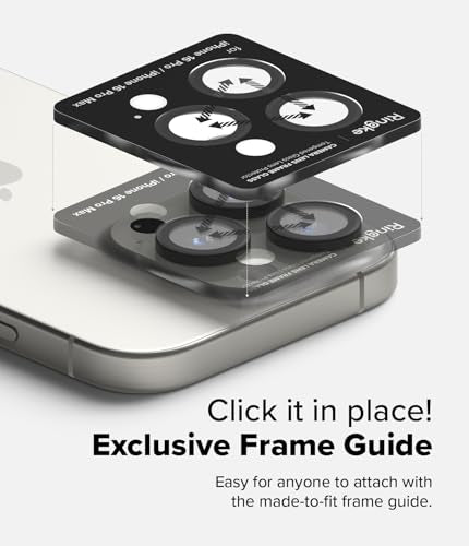 Ringke for iPhone 16 Pro Max / 16 Pro Camera Lens Protector [2 Pack] - size: iPhone 16 Pro / iPhone 16 Pro Max