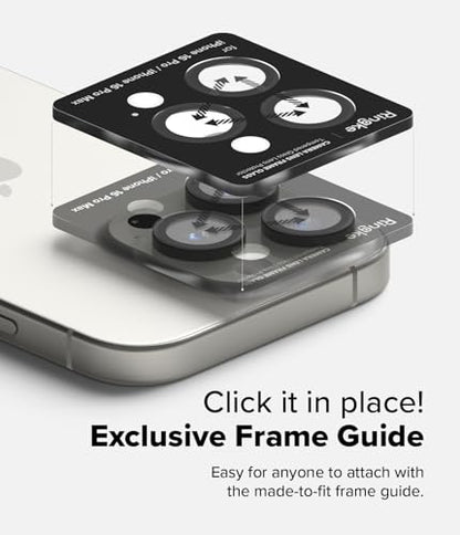 Ringke for iPhone 16 Pro Max / 16 Pro Camera Lens Protector [2 Pack] - size: iPhone 16 Pro / iPhone 16 Pro Max