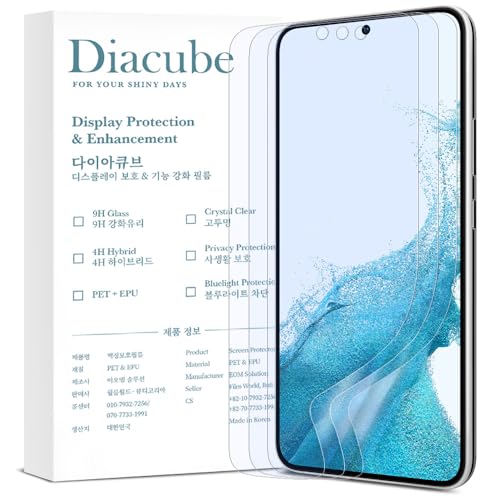 3-Pack Anti-Blue Light Matte Screen Protector For Samsung Galaxy S22 Plus [Support Fingerprint Unlock] Anti-Glare, Anti-Fingerprint [Eye Protection] Bubble-Free Installation with Alignment Jig - size: Galaxy S22 Plus