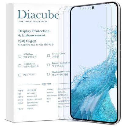 3-Pack Anti-Blue Light Matte Screen Protector For Samsung Galaxy S22 Plus [Support Fingerprint Unlock] Anti-Glare, Anti-Fingerprint [Eye Protection] Bubble-Free Installation with Alignment Jig - size: Galaxy S22 Plus