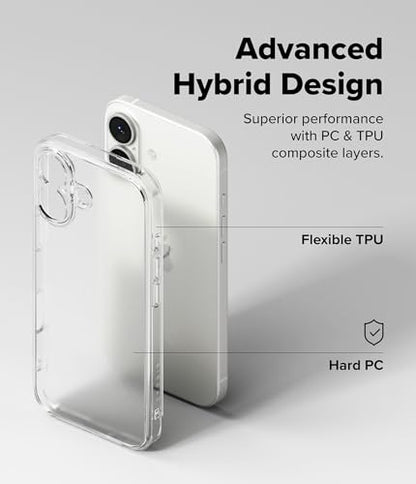 Ringke for iPhone 17 Case [Fusion Matte Clear] | Oil & Dirt Resistant, Anti-Fingerprint Technology Prevents Oily Smudges, Frosted Coating Feels Velvety Soft - size: iPhone 17