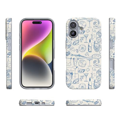 Casely iPhone 17 Case | Amalfi Aperitivo | Dolce Vita | Compatible with MagSafe | Classic Ultra Slim Design - color: Dolce Vita | Amalfi Aperitivo