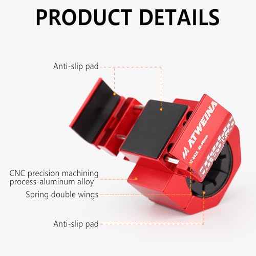 Bike Handlebar Mounts for 4.5-7.5 Phones (Red) - color: Red