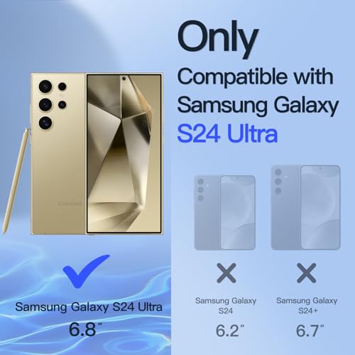 JETech Privacy Screen Protector for Samsung Galaxy S24 Ultra, 2-Pack - size: Galaxy S24 Ultra