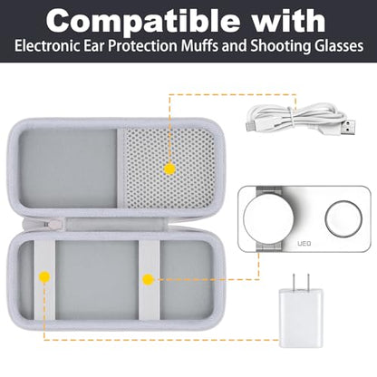 Hard Travel Case for UEQ/VBA/KEEPRO 3 in 1 Wireless Charging Station - color: White Case