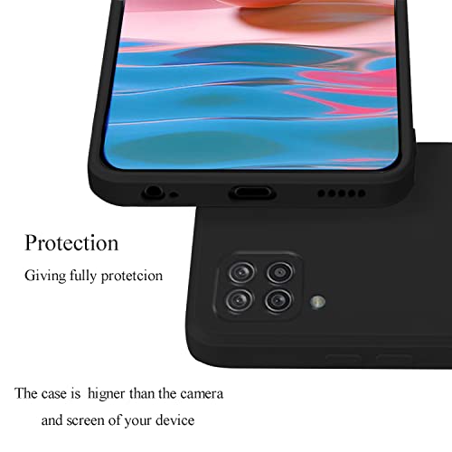 Soft Silicone Protective Case for Samsung A42 5G (Black) | Matte Soft Touch for Samsung Galaxy A42 5G Phone Case Silicone Slim Cute Anti-Fingerprint Elegant Cover Shockproof Aesthetic - color: Black