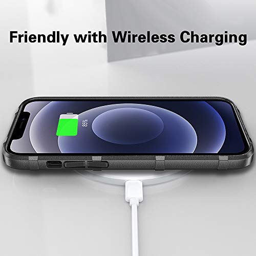 Rugged Shield TPU Thick Solid Armor Tactical Protective Case Compatible with iPhone 12 Mini (5.4 inches) - Dark Black - color: Dark Black, size: iPhone 12 mini