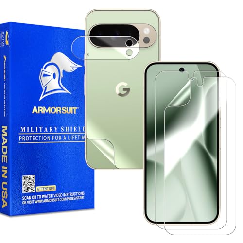 ArmorSuit 2+2 Pack Full Body Skin + Screen Protector for Google Pixel 10 Pro HD Clear MilitaryShield Film - Made in the USA