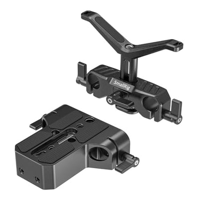 SmallRig Quick Release Plate for Arca Swiss, with 1/4"-20 & 3/8"-16 Screw - style: Base Plate+Lens Support