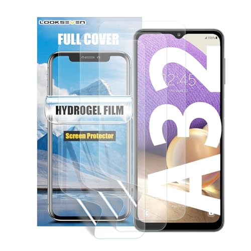 LOOKSEVEN 3 Pack Hydrogel Film For Samsung Galaxy A32 4G 6.4 inch - size: Galaxy A32 4G (6.4 inch)