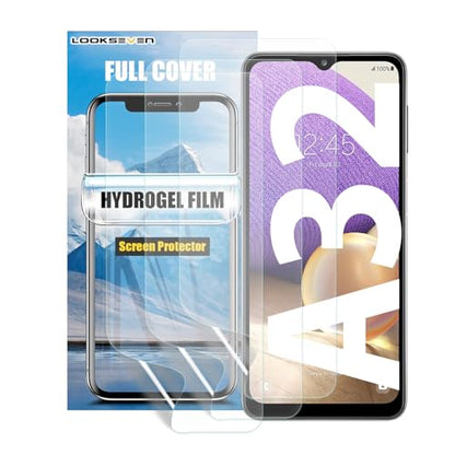 LOOKSEVEN 3 Pack Hydrogel Film For Samsung Galaxy A32 4G 6.4 inch - size: Galaxy A32 4G (6.4 inch)