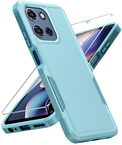 FNTCASE for Moto G 2026/2025 Case, Moto G Play 2026 Case Mint Green | Dual Layer, Shockproof Protective, Military Grade Drop Proof Protection, Rugged Hybrid Matte Textured Rugged Hard - color: Mint Green
