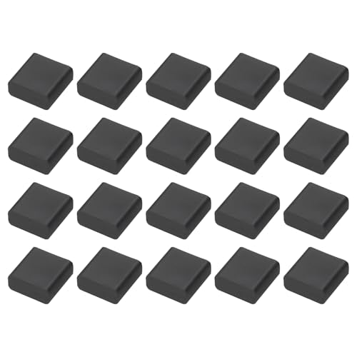 uxcell 20pcs USB 2.0 Port Cap Cover Anti Dust Silicone Protector for USB Male USB Data Cable, Black - color: Black