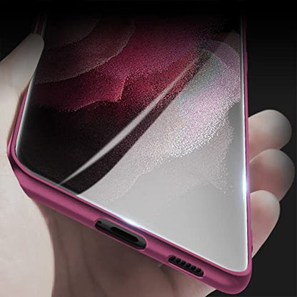 X-level for Samsung Galaxy S21 Ultra Case Slim Fit Soft TPU Super Ultra-Thin [Guardian Series] Phone Back Cover Light Protective Matte Finish Coating Cases Compatible with Galaxy S21 Ultra,WineRed - color: Wine red(Camera Updated)