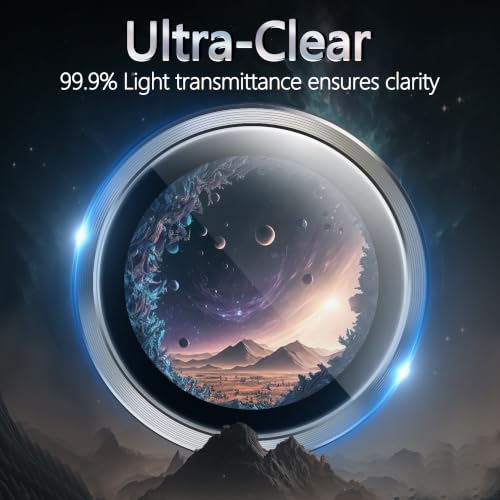 1 Pack Camera Lens Frame for Samsung Galaxy Z Flip 5, 9H Glass Screen Protector Anti-Scratch, Tempered Glass Metal Individual Camera Cover Accessories, Silver - size: for Galaxy Z Flip 5 Silver
