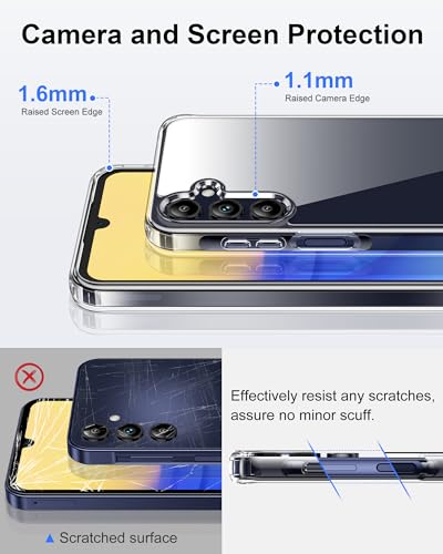 HOOMIL Case for Samsung Galaxy A15, Non-Yellowing, Drop Protection, Anti-Scratch Transparent Hard Back Phone Cover - Purple - color: Purple, size: A15 5G