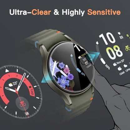 JETech Screen Protector for Samsung Galaxy Watch 7/6 40mm, 3-Pack | Tempered Glass Protection, HD Clear, Anti-Scratch Design - size: Galaxy Watch 7/6 40mm