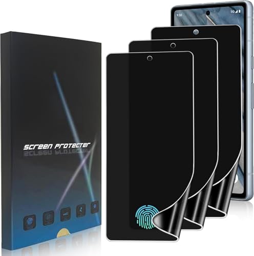 3 Pack Privacy Screen Protector for Google Pixel 7A [Not Glass], Anti-Spy Full Adhesive Soft Flexible TPU Film for Google Pixel 7A,3D Curve Fit,[Support Fingerprint Reader][Scratch Resistant] - size: Google Pixel 7A