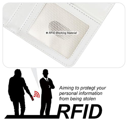 Bocasal Detachable Wallet Case Card Holder for iPhone 15 Pro Max White | RFID Blocking Kickstand Card Slots Holder PU Leather Magnetic Shockproof Wrist Strap Removable Flip Protective Cover 6.7 inch - color: White