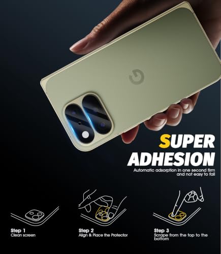Orzero (3 Pack Camera Lens Protector Compatible for Google Pixel 11 Pro Fold, Protector de Cámera Tempered Glass 9H Precise Camera Cutouts Anti-Scratch Does Not Affect Night Shots and Flash - size: Google Pixel 11 Pro Fold