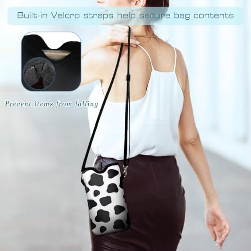 Cell Phone Sleeves Bag Case Crossbody Neoprene Holder Lanyard Phone Pouch for Women Men 7.5 X 4.5 Inches - Diary Cattle - color: Diary Cattle